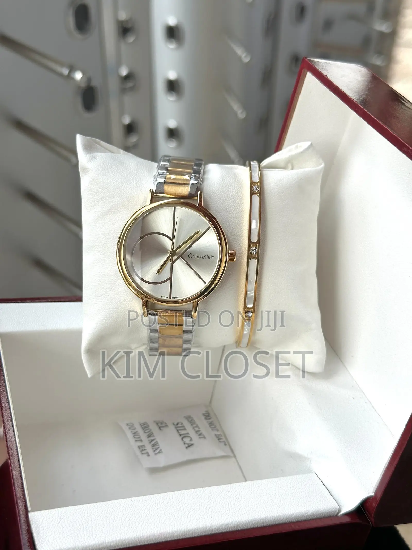 Two Tone Colored Watch for Ladies