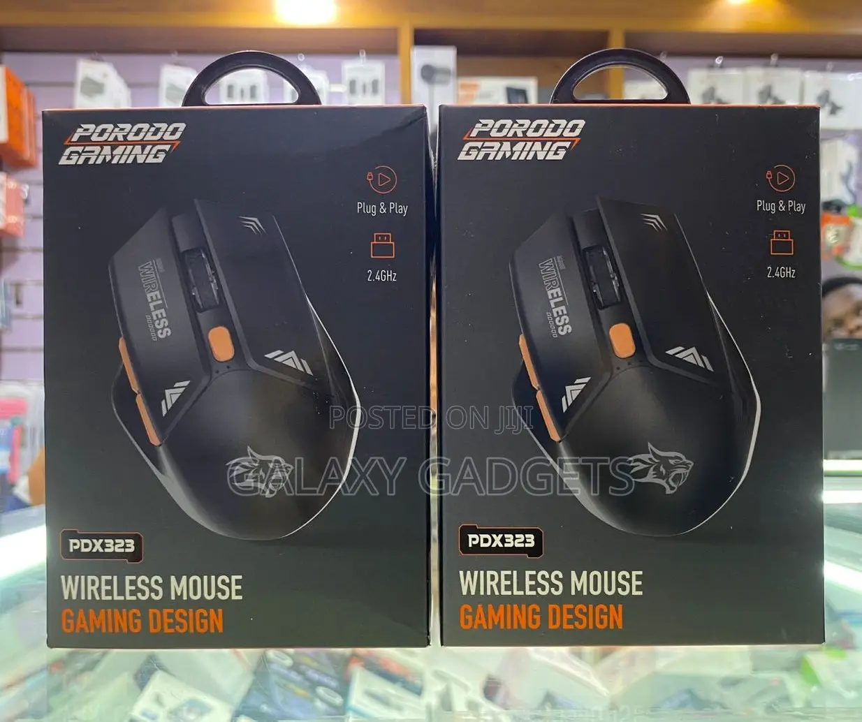 Porodo Gaming Wireless Mouse, Nano Usb