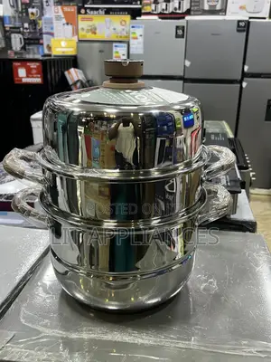 Food Steamer 28cm With A Timer, Stainless Steel.