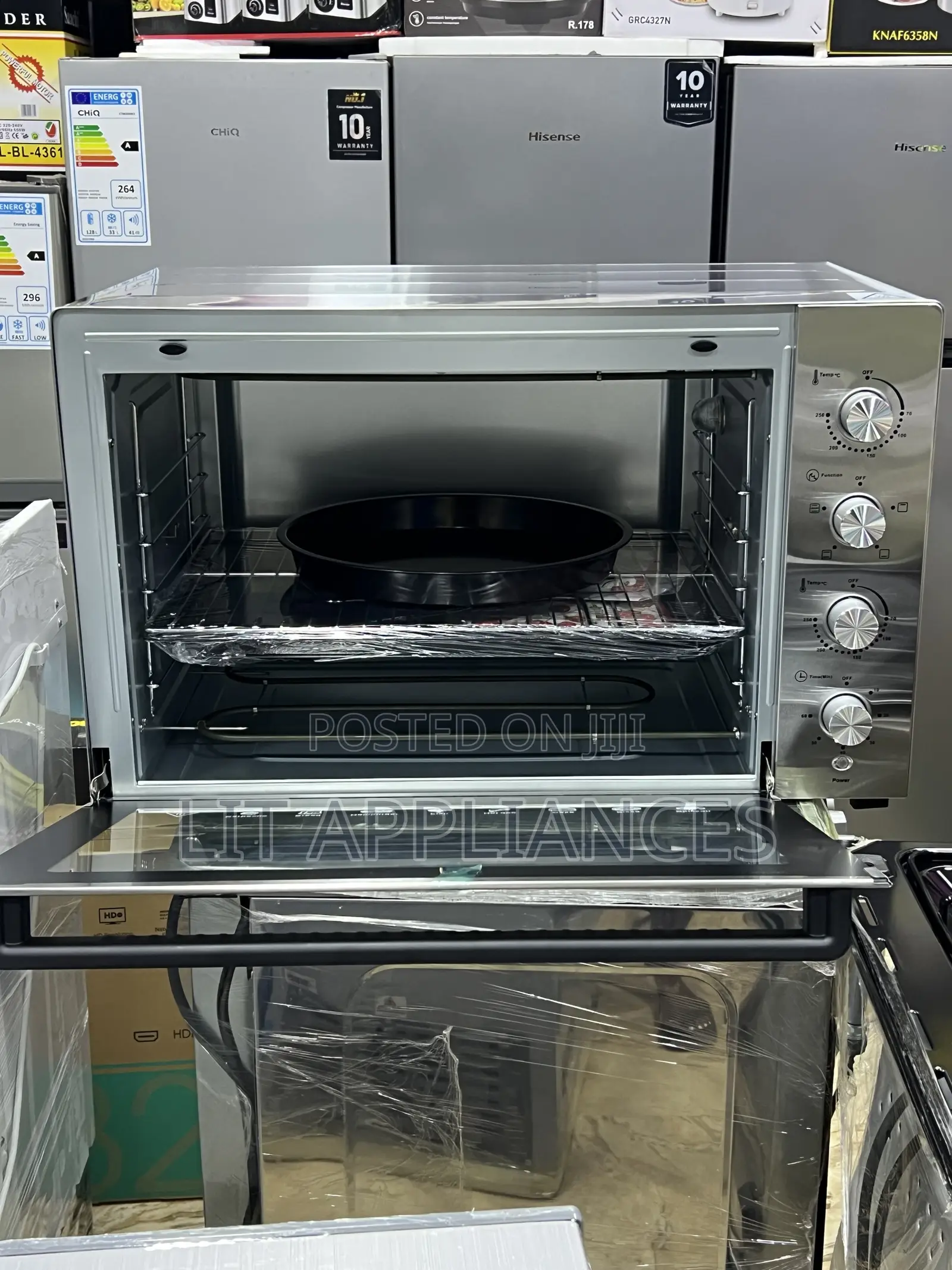 Dw 120l Electric Oven With Timer,Temperature and Stainless Steel Body.