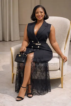 Fashion Nova Sheer Dress With Lace