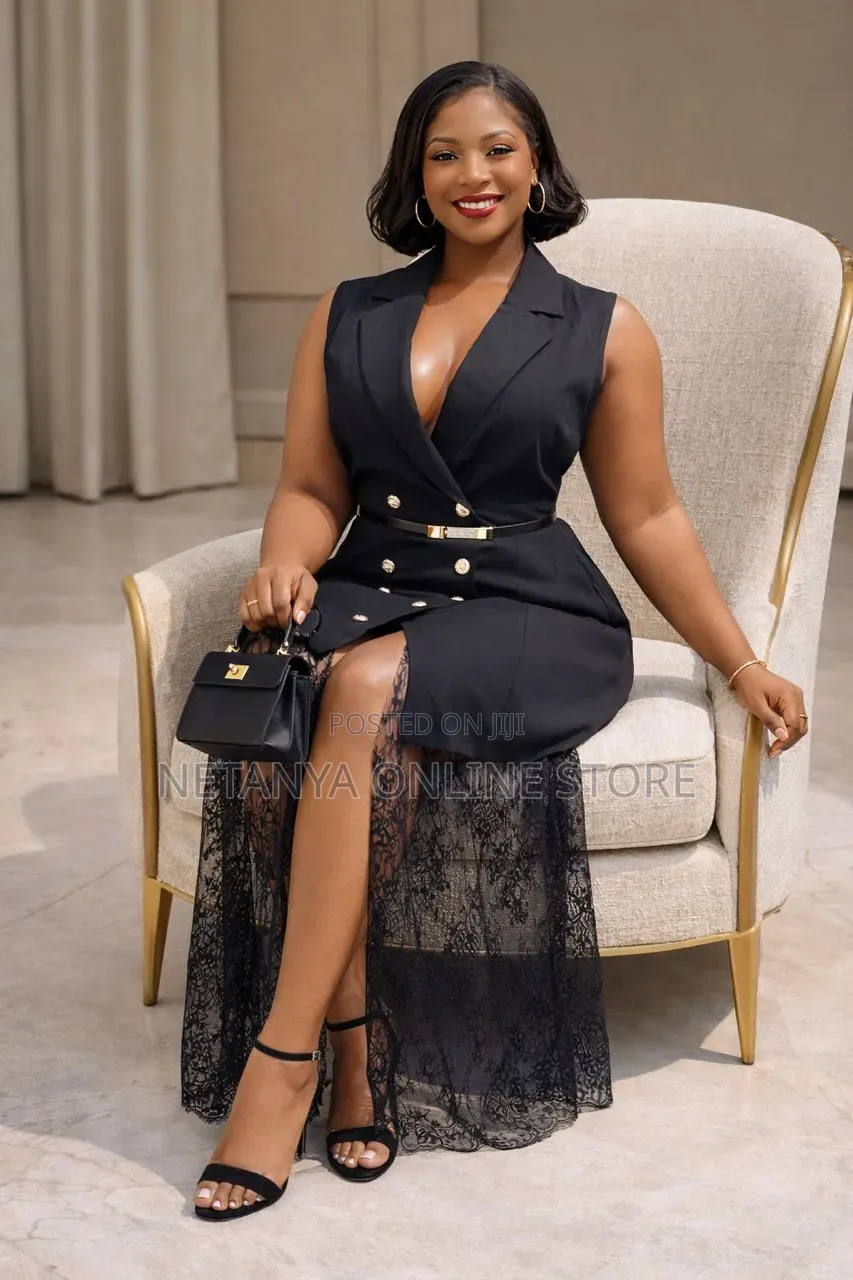 Fashion Nova Sheer Dress With Lace