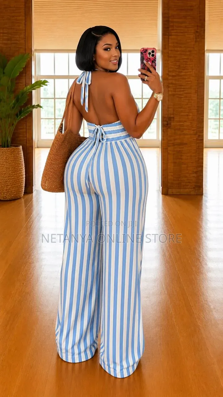 Brand New Stripped Jumpsuit