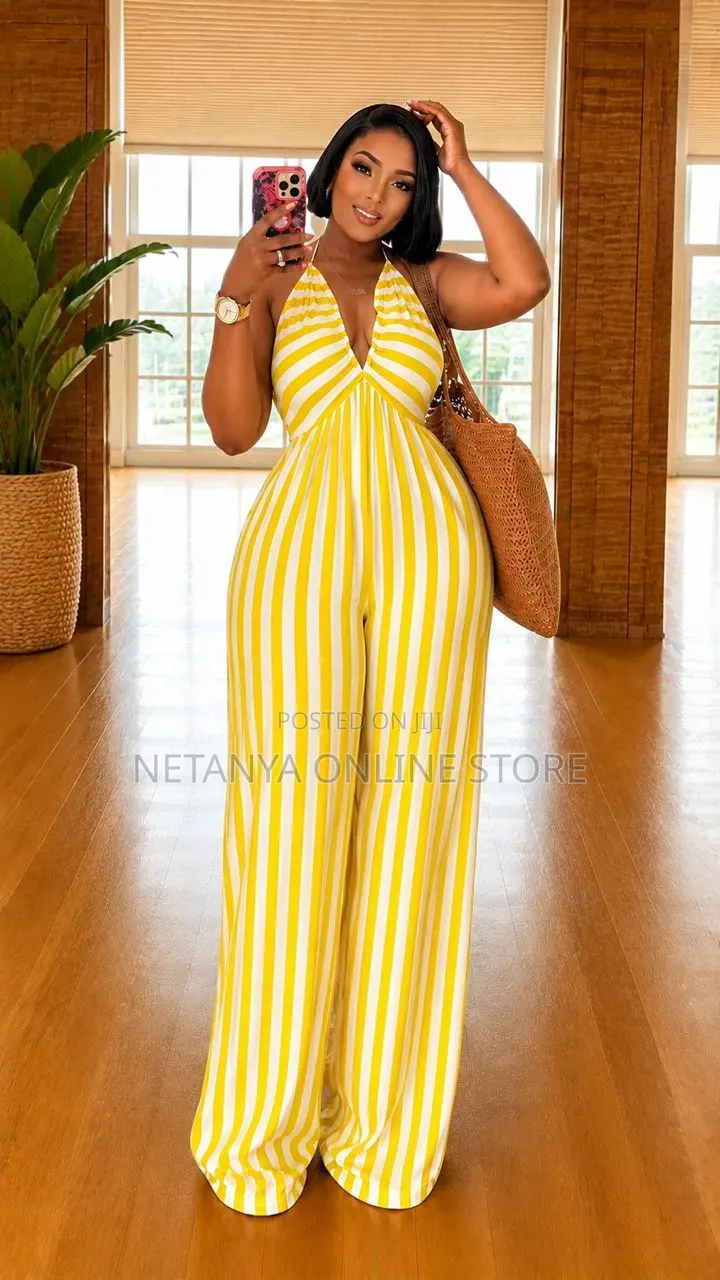 Brand New Stripped Jumpsuit
