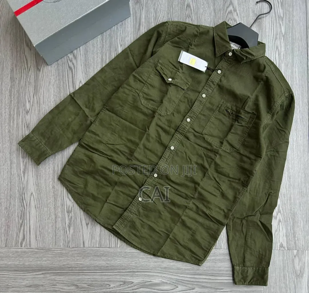 Denim Shirts.Double-pocket Design