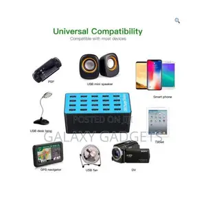 Usb Charging Station,100w 20-Port Multi Device Charger