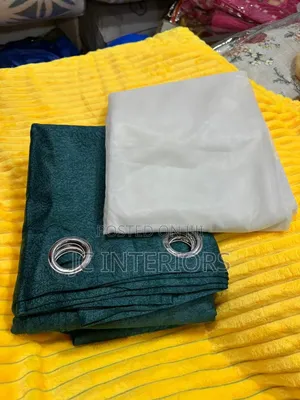 3pcs Plain Curtains (2 Curtains, 1 Net/Sheer) 1.5x3meters Each
