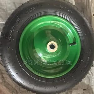 16inch Flat-Free Replacement Wheelbarrow Tire With 5 Five-Spoke Design