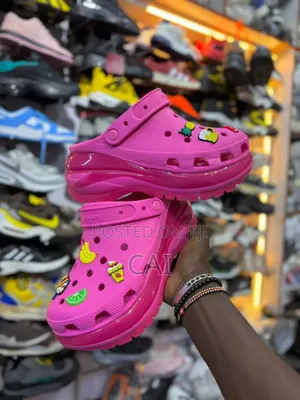 Crocs Mega Crush Platform Clogs. With Customised Charms
