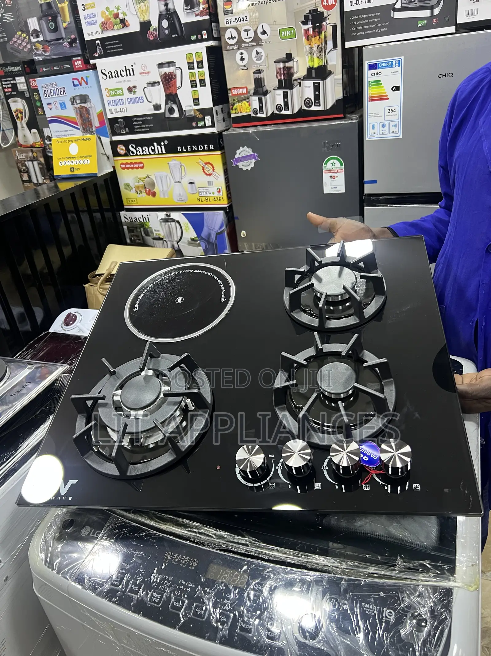 Dw Inbuilt Gas Hob ,50*60,3gas + 1infrared Plate With 2years Warranty