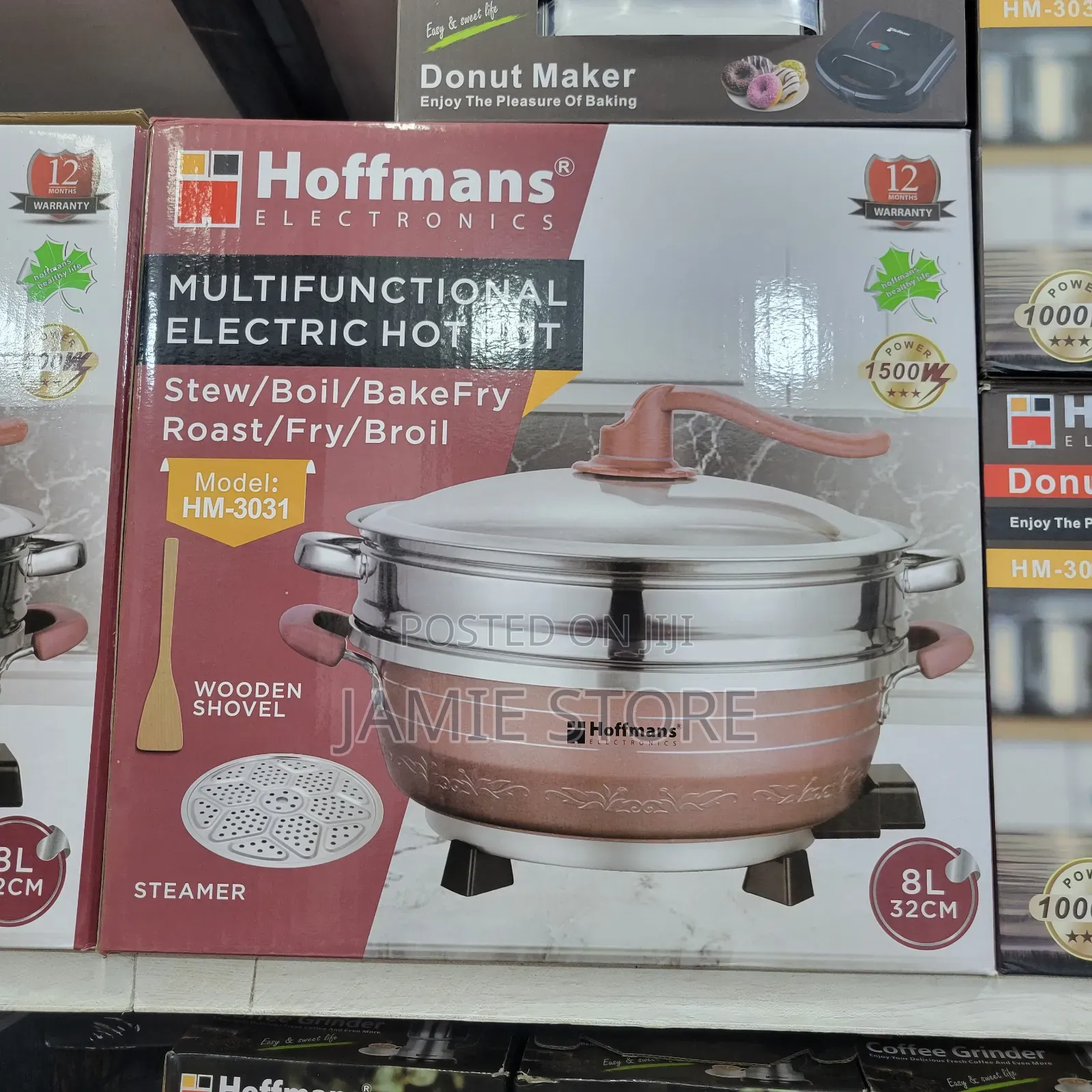 Multifunctional Electric Hot Pot With Steamer