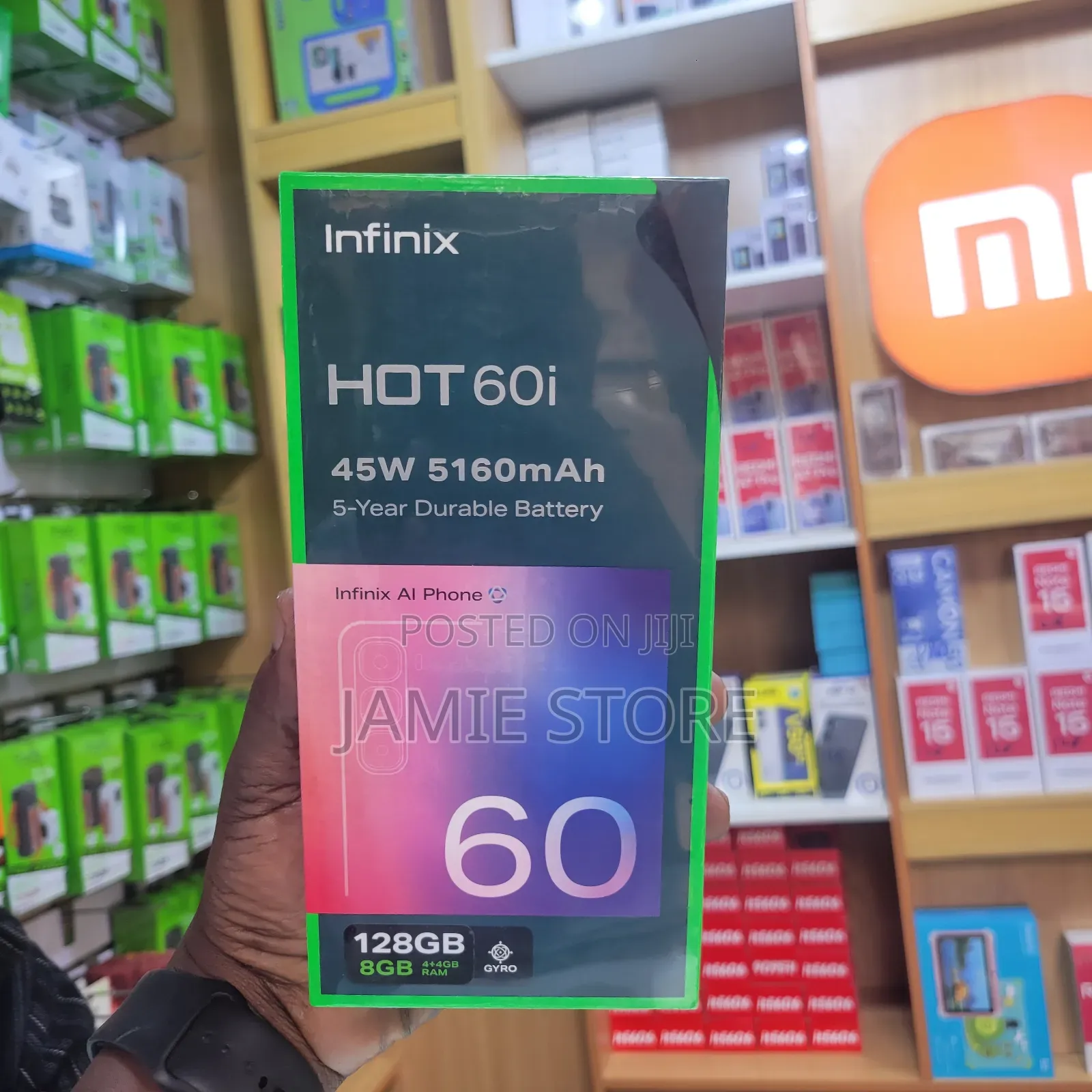 New Infinix Hot 60i 128 GB Black