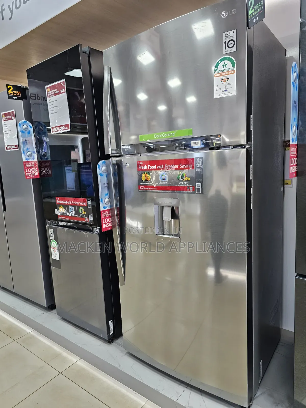 Lg 509 Litres Double Door With Water Dispenser Gn-f702hlhu.Apzreef