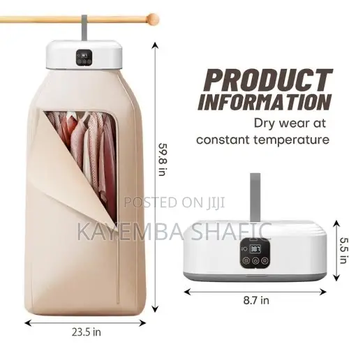 Portable Mini Clothes Dryer Machine – Foldable Electric Laundry Airer