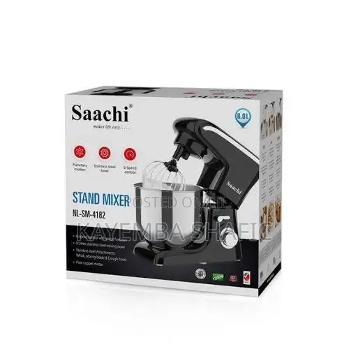 Saachi 8-Litres 6-Speed Stand Mixer (Nl-Sm-4182)