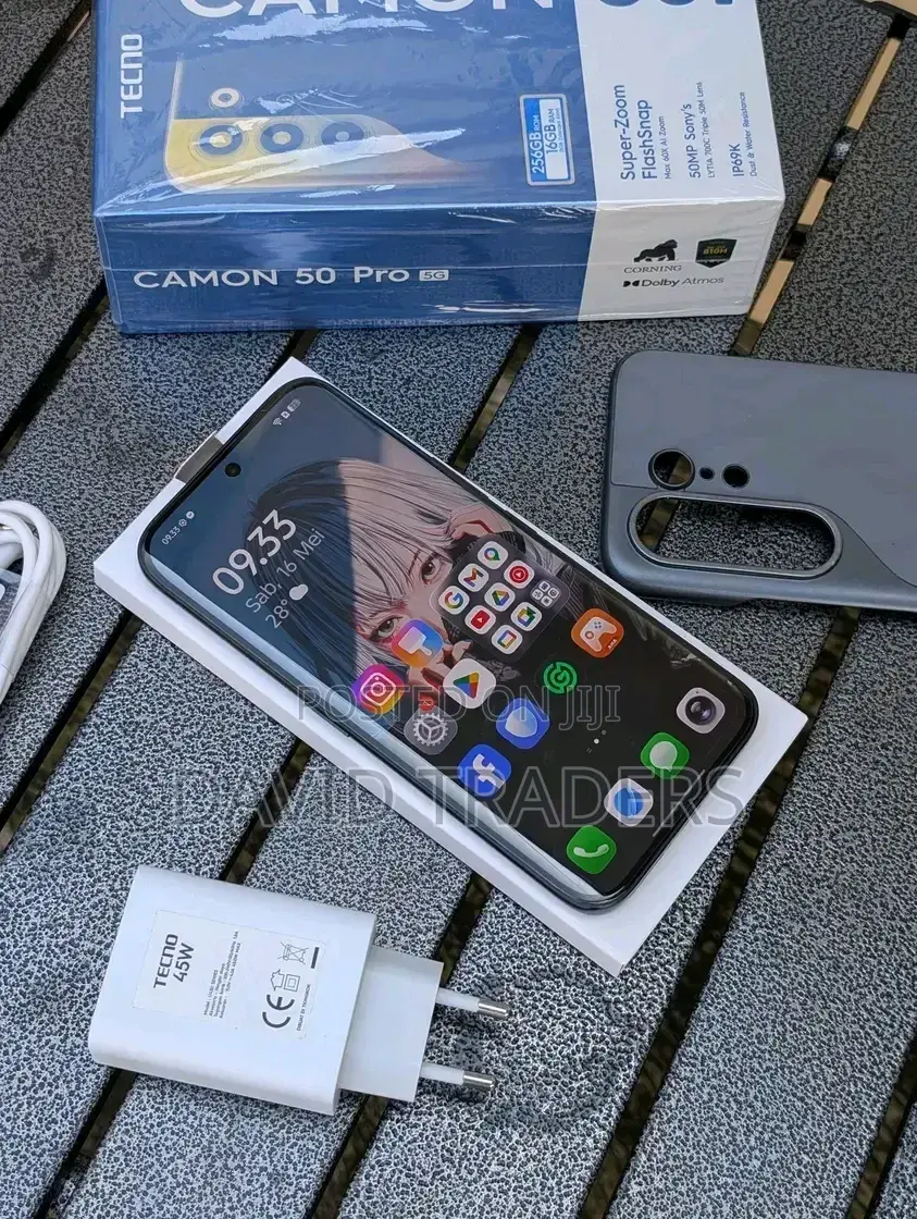 New Tecno Camon 50 Pro 256 GB Black
