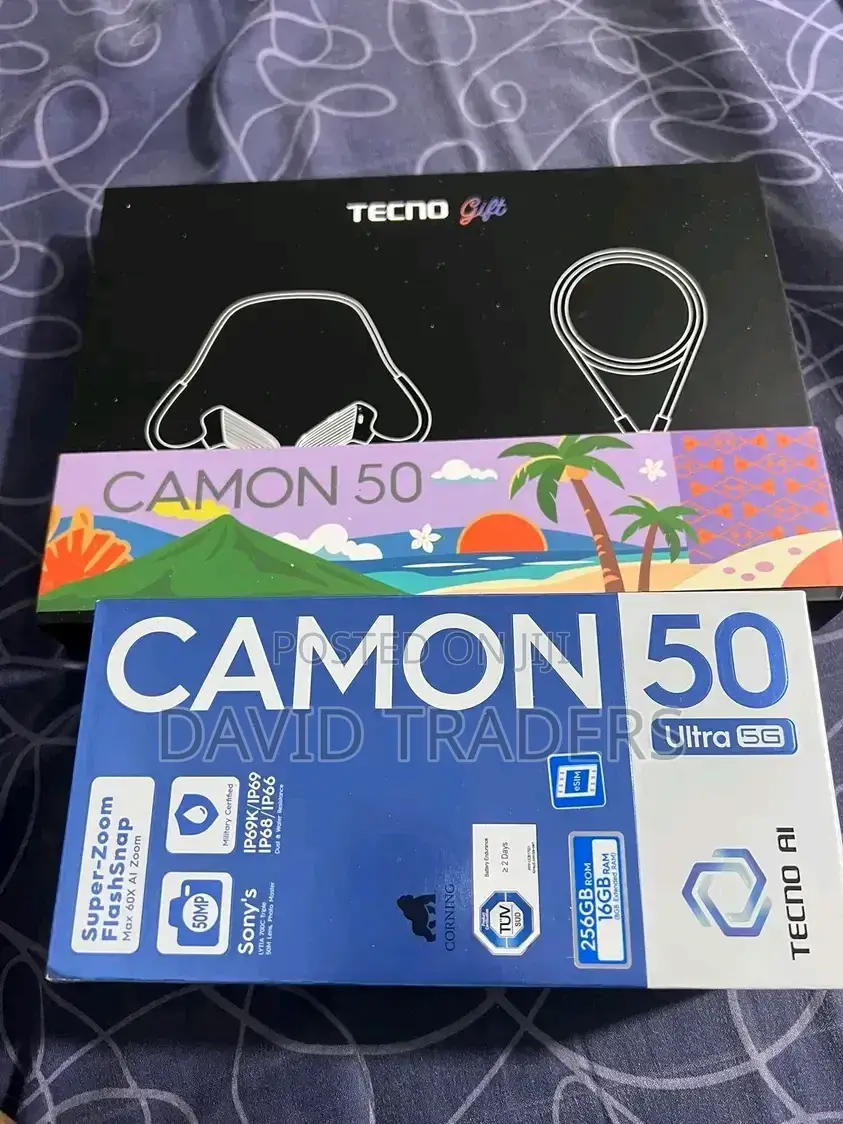 New Tecno Camon 50 Pro 256 GB Black