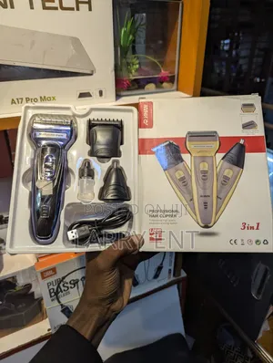 Hair Clipper Kit 3 in 1 | Rechargeable Grooming Set | Clean Cut