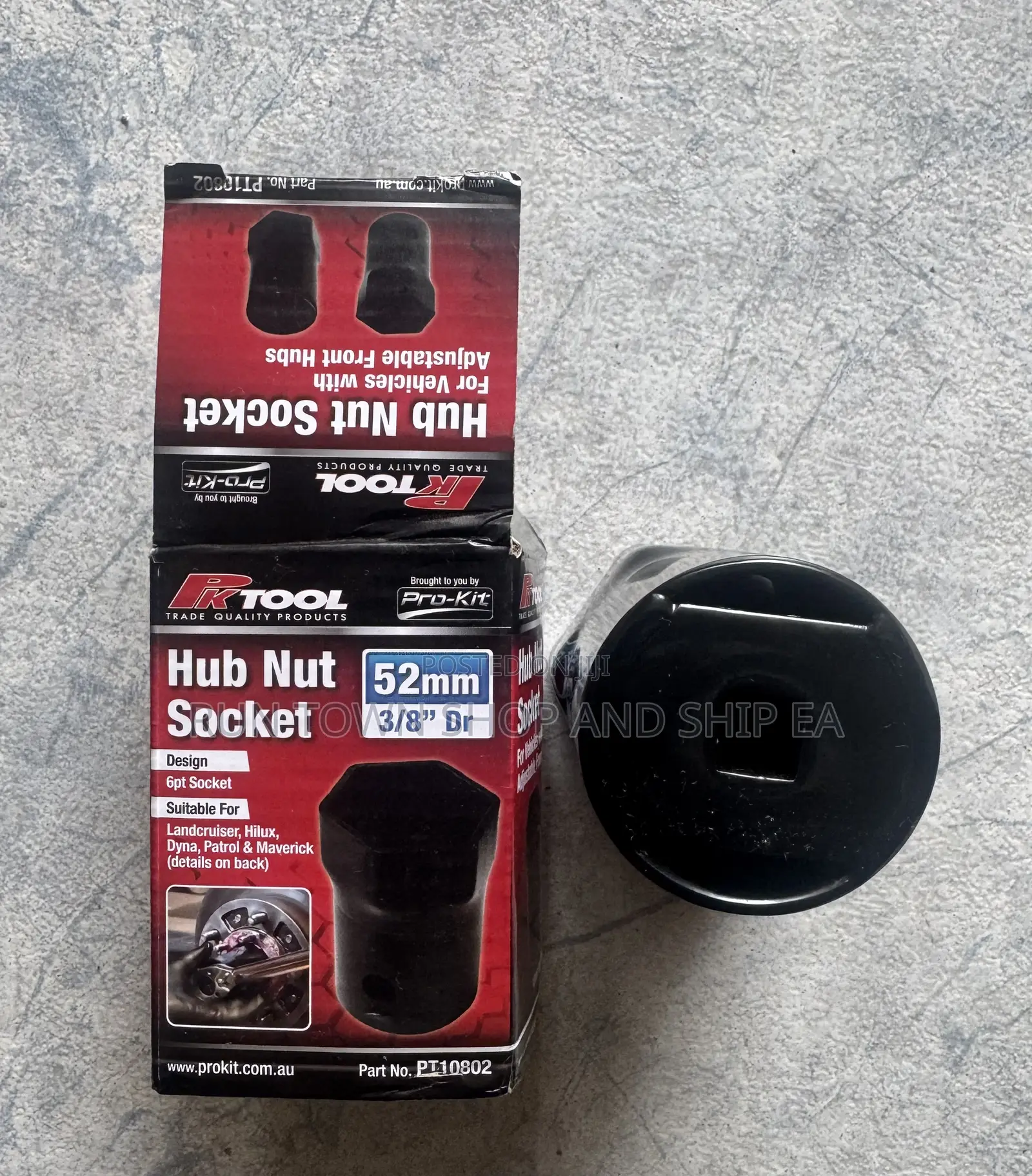 Pk Tools Hub Nut 55mm 52mm 6pt Socket 3/8"