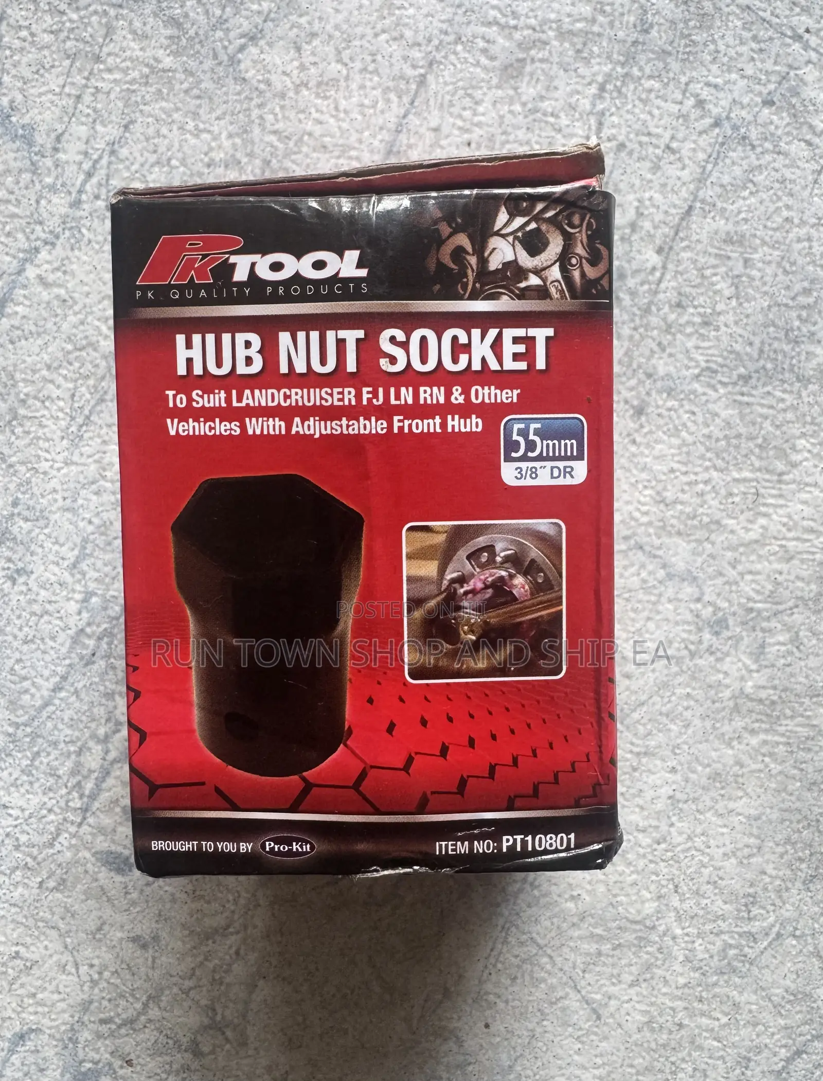 Pk Tools Hub Nut 55mm 52mm 6pt Socket 3/8"
