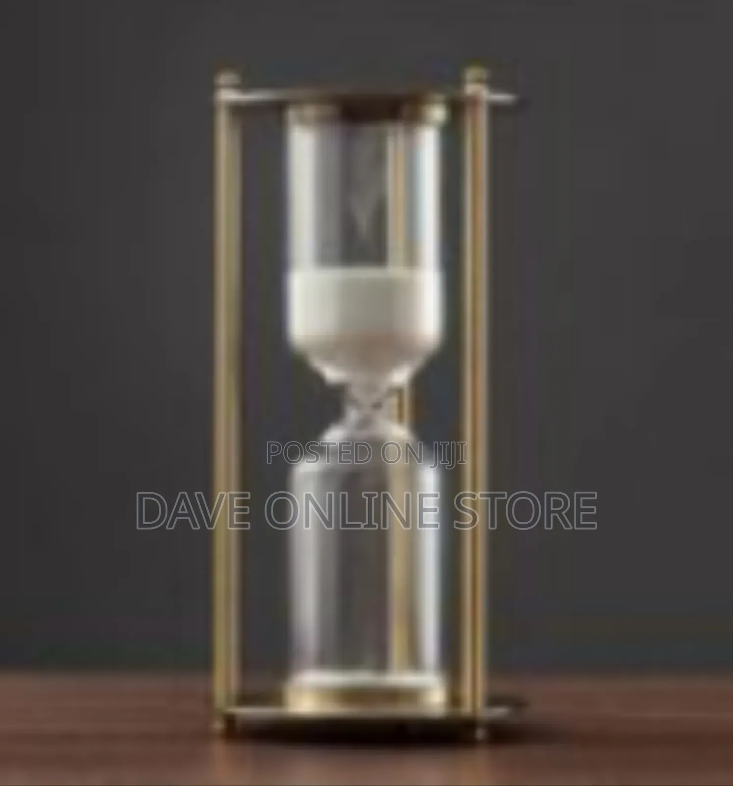 Vintage Metal Hourglass Sand Timer With Clear Glass
