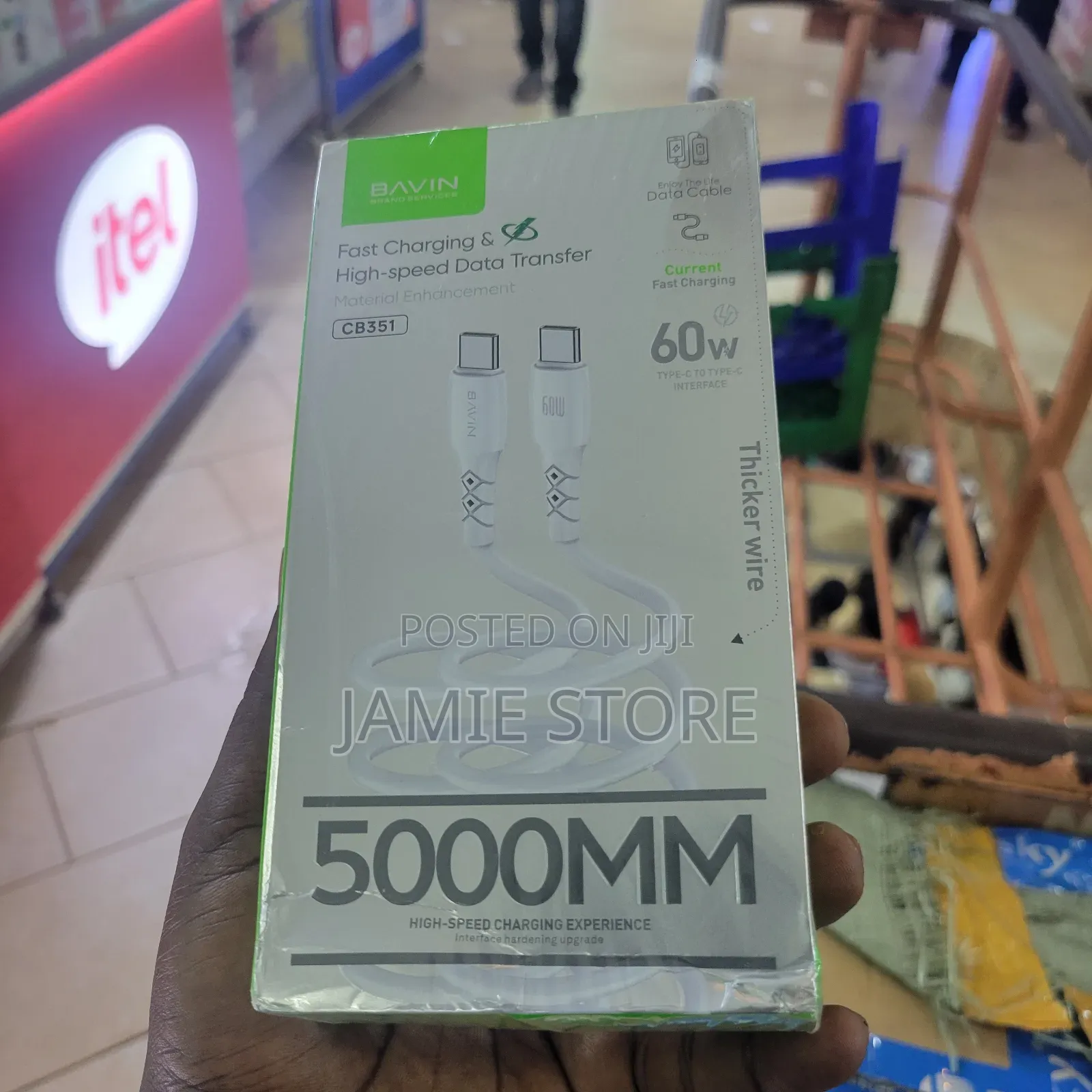 5m 60w Fast Charging And Data Cable