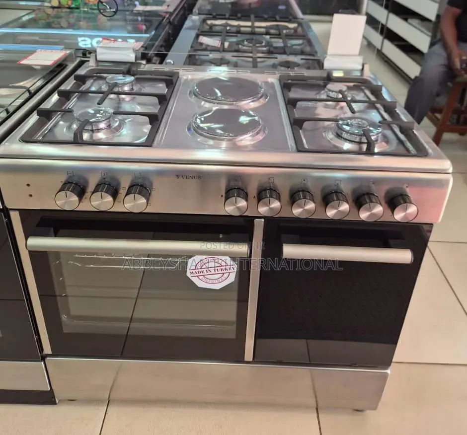 Venus 60x90cm Stand Cooker With 4 Gas Burners and 2 Electric Plates
