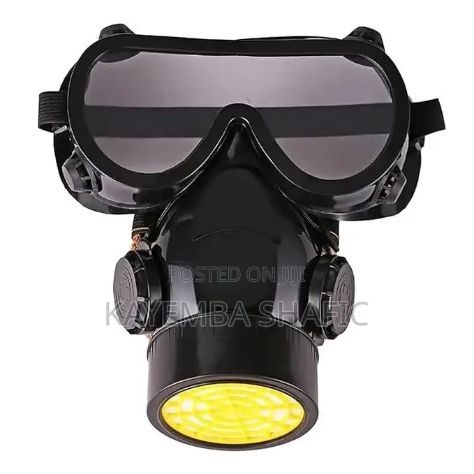 Industrial Chemical Respirator Mask With Safety Goggles Set