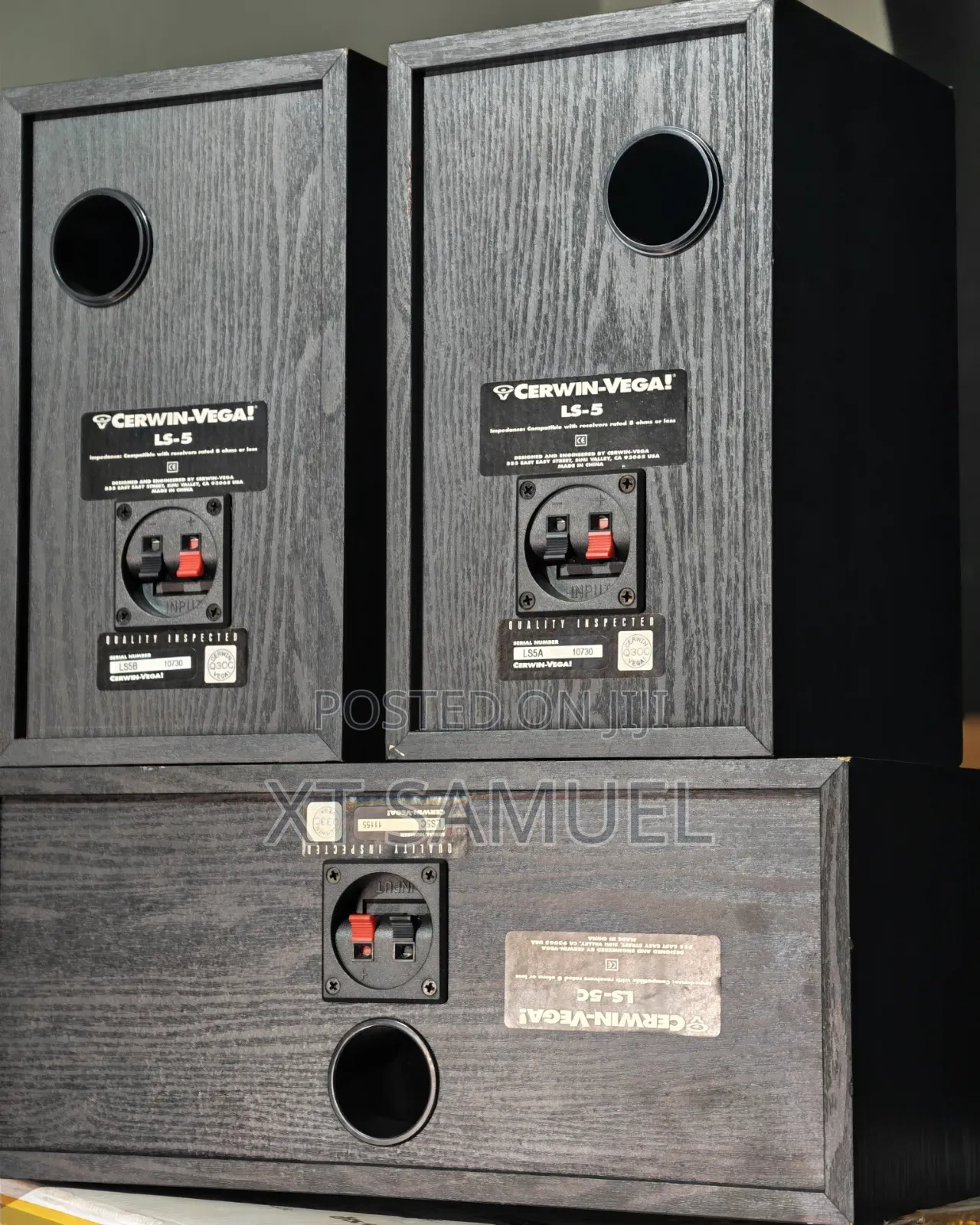 Cerwin Vega L+C+R Set Bookshelf Speakers(Left , Right Center Speaker