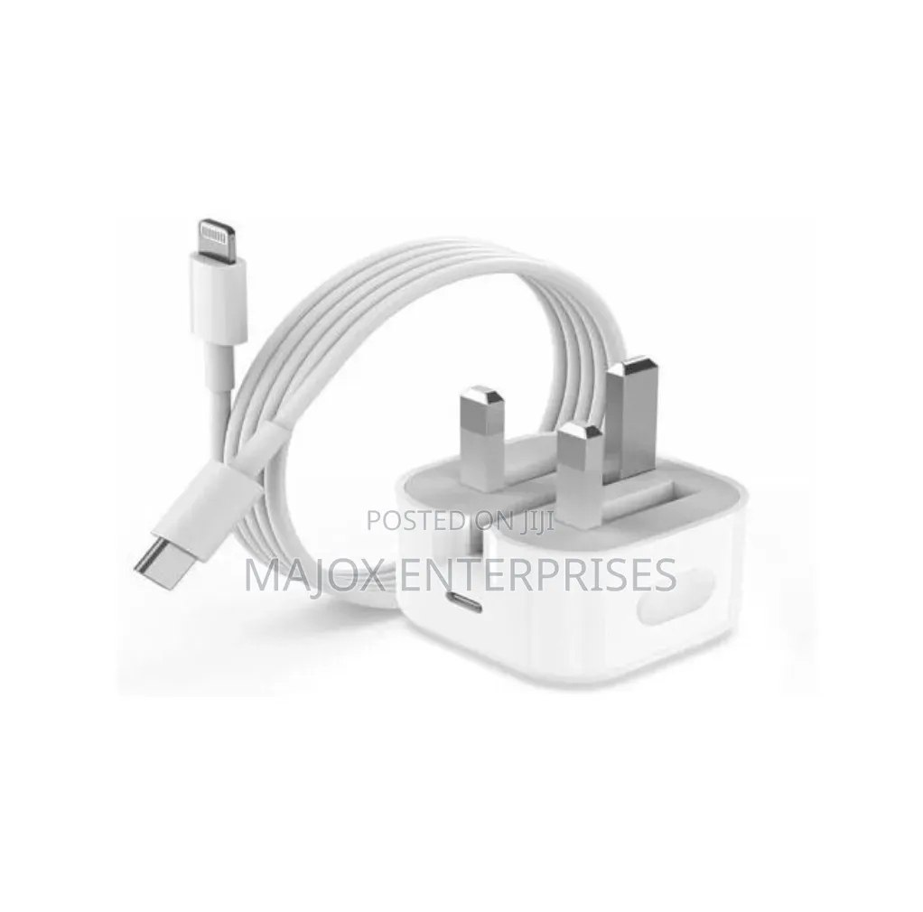 iPhone 35w Usb-C Power Adapter + Type-C to Lightning Cable - White