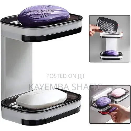 Double Tray Wall Mount Soap Dish