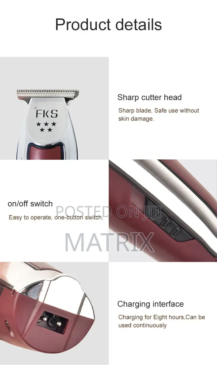 Rechargeable Hair Clipper Beard Razor for Men Style Hair Trimmer