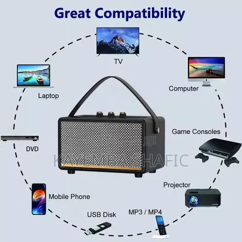 Black-Duel 2.5-Inch Retro Speaker Portable Bluetooth Speaker