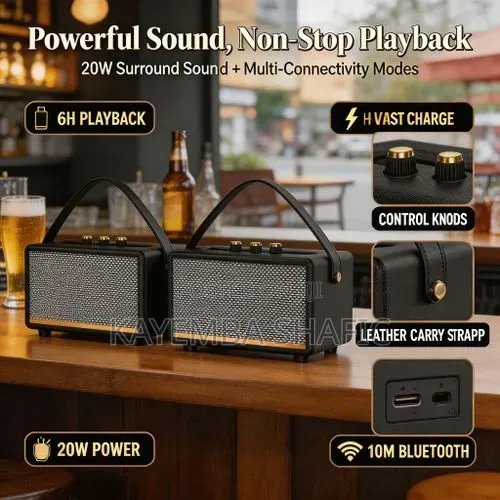 Black-Duel 2.5-Inch Retro Speaker Portable Bluetooth Speaker