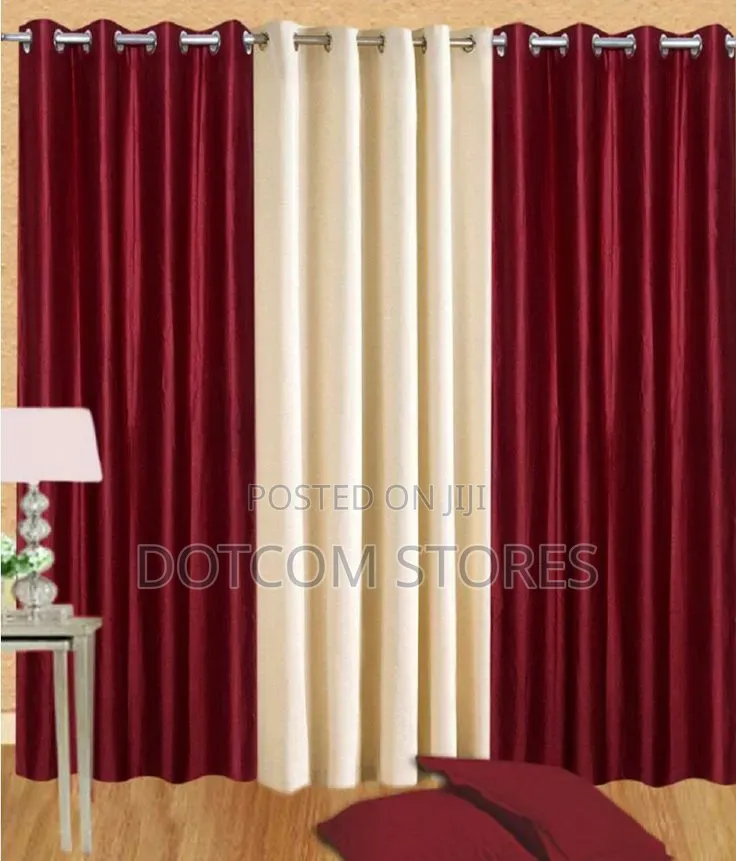 3-Panel Eyelet Grommet Curtain Set