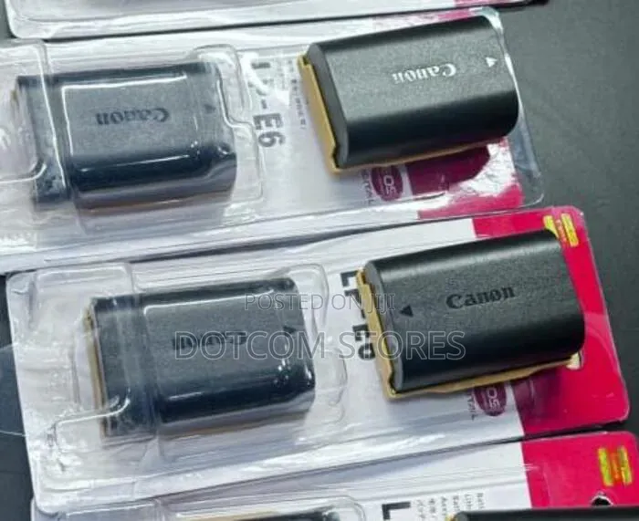 Canon Lp-E6 Series Rechargeable Lithium-Ion Battery Packs.