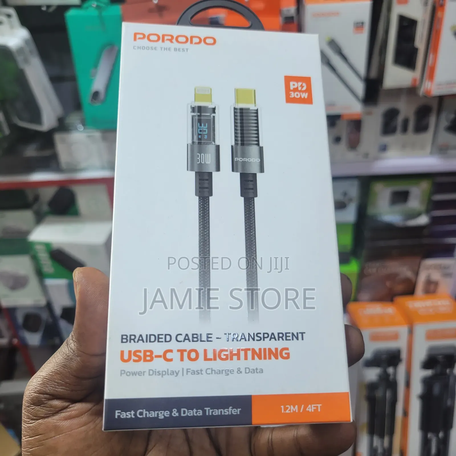 Pd 30w Cable Transparent Usb-c To Lightning