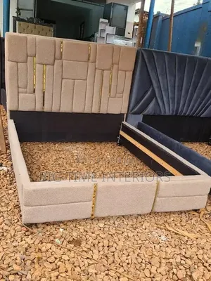 Upholstered Cream Bed