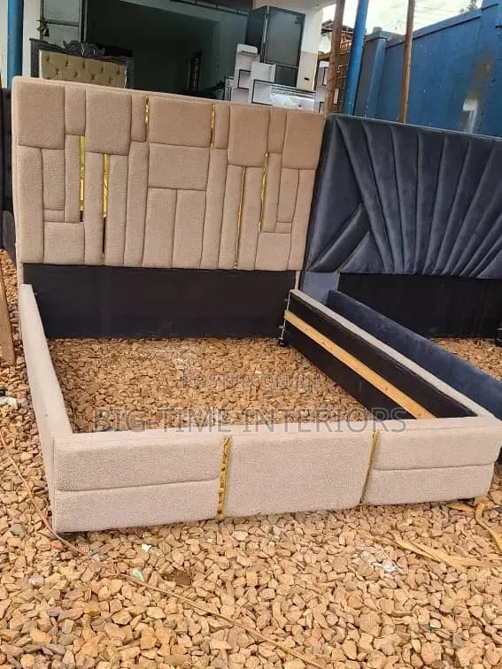 Upholstered Cream Bed