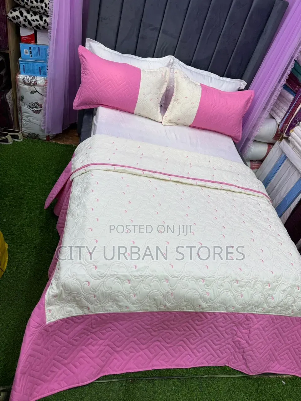 3pcs Pinky Cotton Bedcover Set