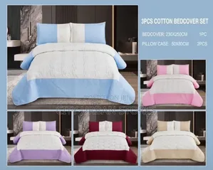 3pcs Pinky Cotton Bedcover Set
