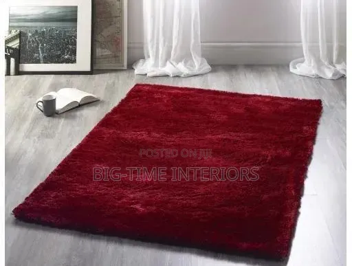 Maroon Soft Bedside Carpet