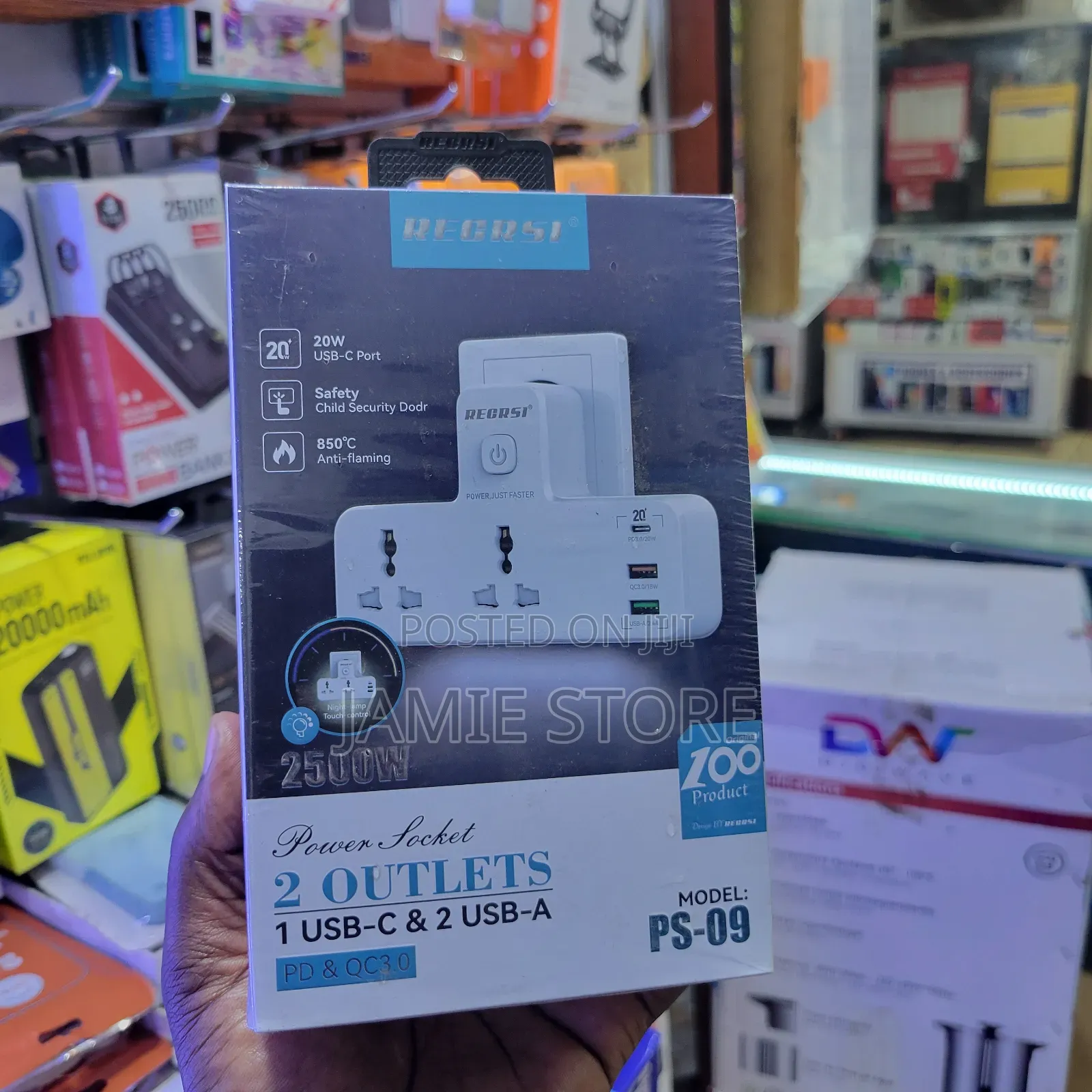 Recrsi Power Socket With 2usb Ports