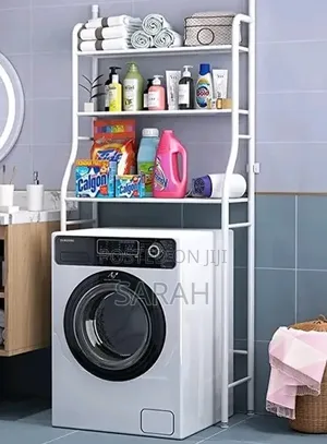 White 3-tier Over-the-washing-machine