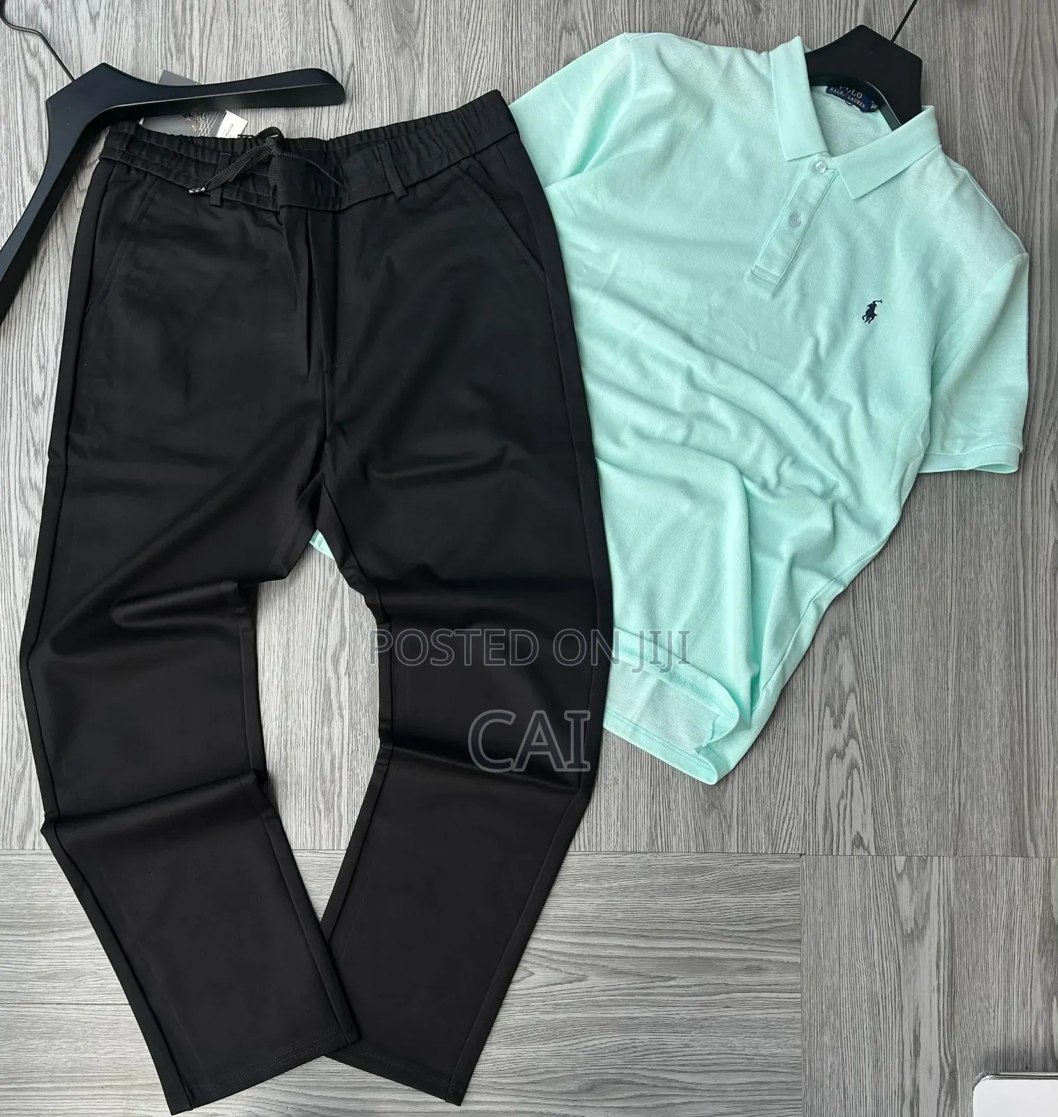 Premium Casual Men's Polo Shirts and Jogger Pants.