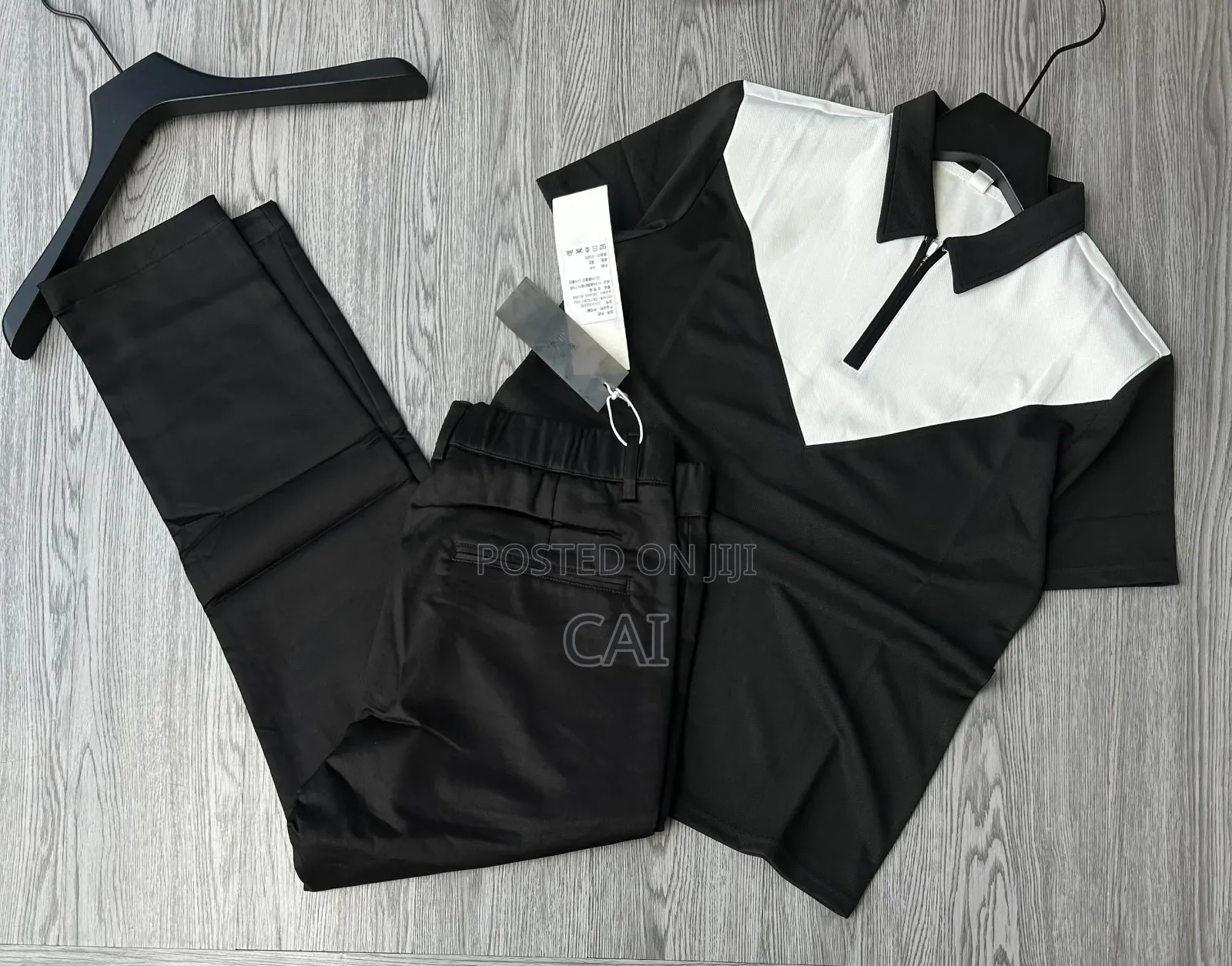 Premium Casual Men's Polo Shirts and Jogger Pants.
