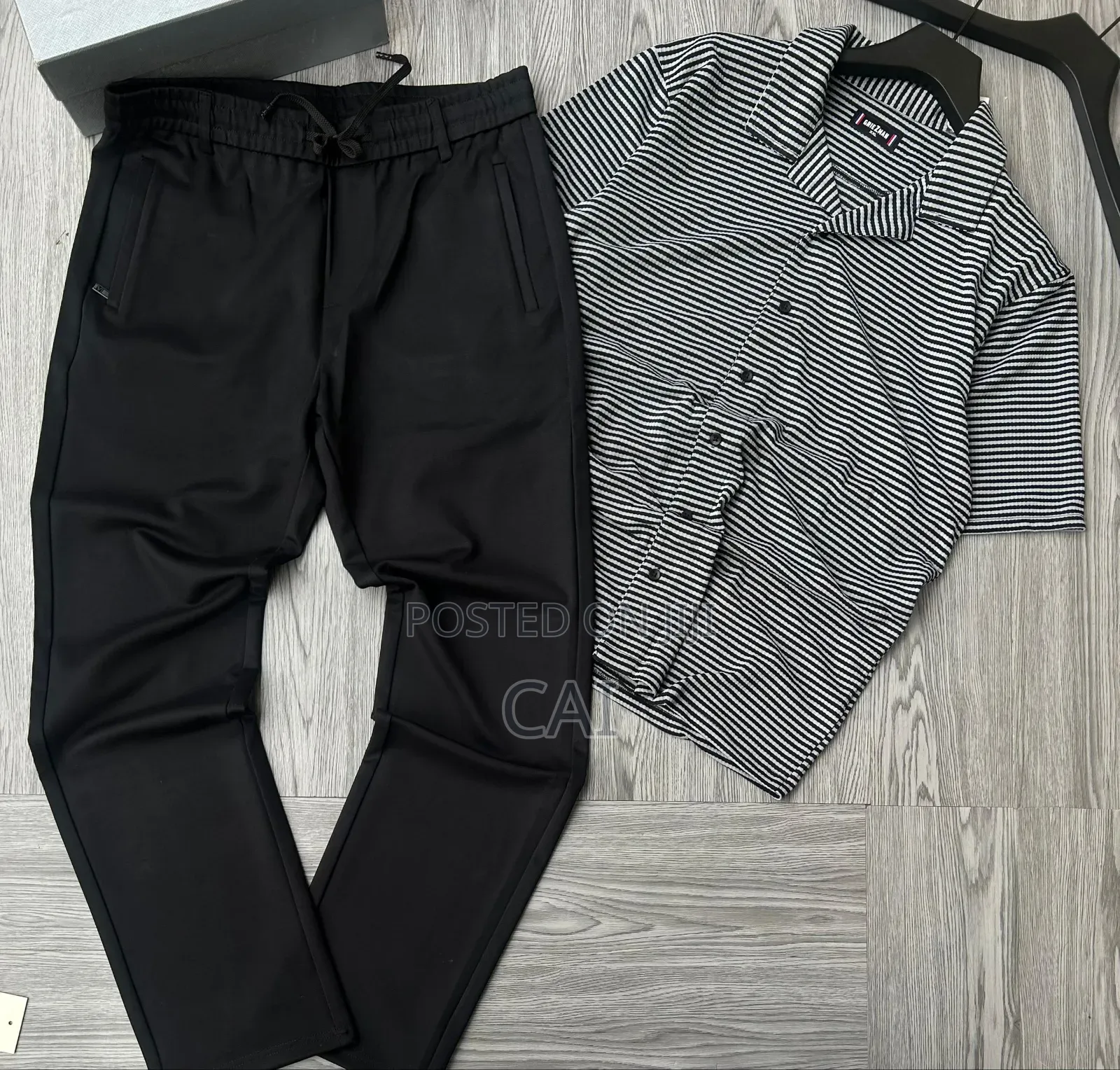 Premium Casual Men's Polo Shirts and Jogger Pants.