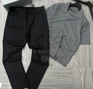 Premium Casual Men's Polo Shirts and Jogger Pants.