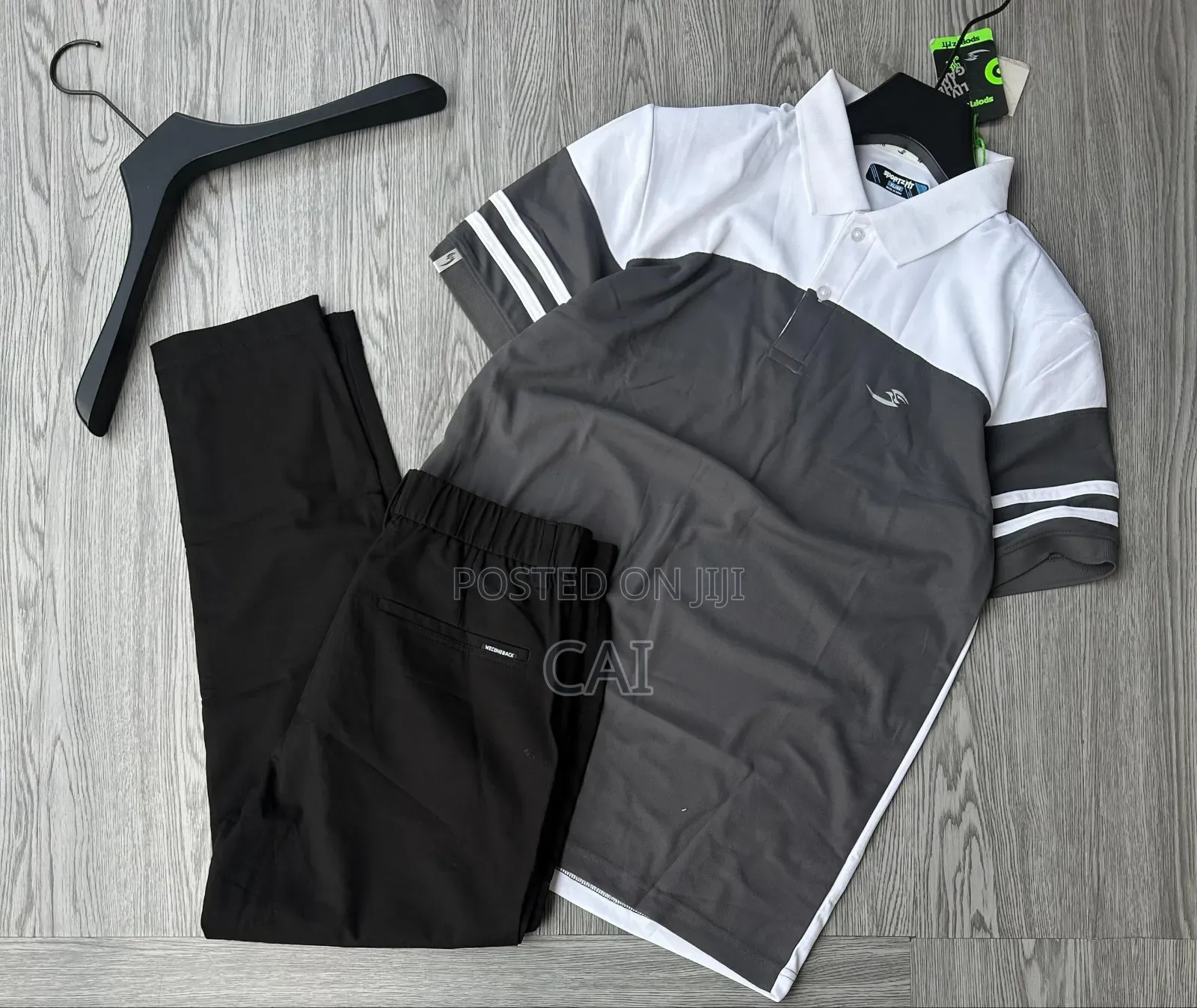 Premium Casual Men's Polo Shirts and Jogger Pants.