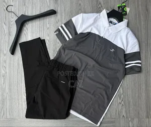 Premium Casual Men's Polo Shirts and Jogger Pants.